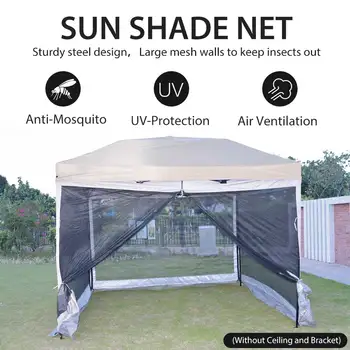Сетка для палатки от комаров для кемпинга, Переносная сетка для зонтиков, Складная сетка 300D, наружное средство от комаров для аксессуаров для кемпинга
