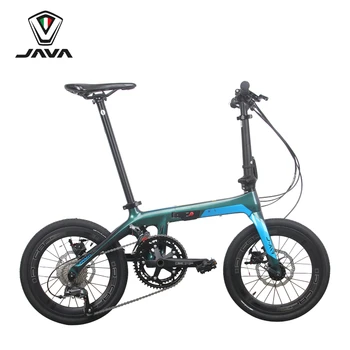 Складной Велосипед JAVA 16 дюймов X1 J.AIR Складной велосипед из углеродного волокна с 18-скоростным гидравлическим дисковым тормозом Для мужчин и женщин, велосипед для отдыха на велосипеде