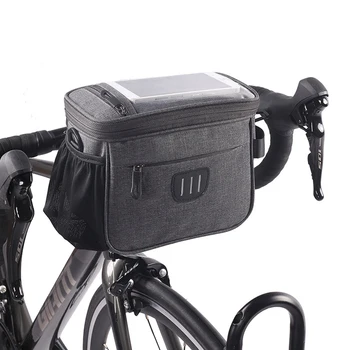 Сумка-контейнер для руля велосипеда, складная многофункциональная Передняя рама, Велосипедная корзина, дорожная сумка для хранения