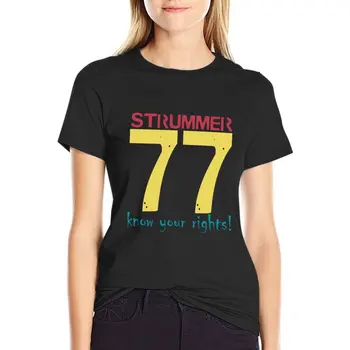 Футболка Strummer 77, милая одежда, одежда kawaii, забавная футболка, женские футболки